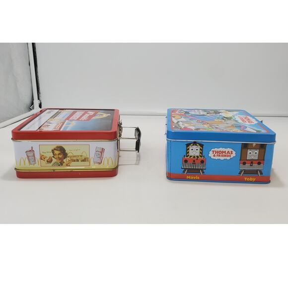 VTG Metal Lunchboxes Lot of 2 McDonalds Hamburgers & Thomas the Train & Friends - Picture 6 of 7